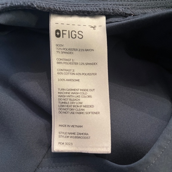 Women’s figs M Tall Navy Blue joggers - Picture 2 of 2